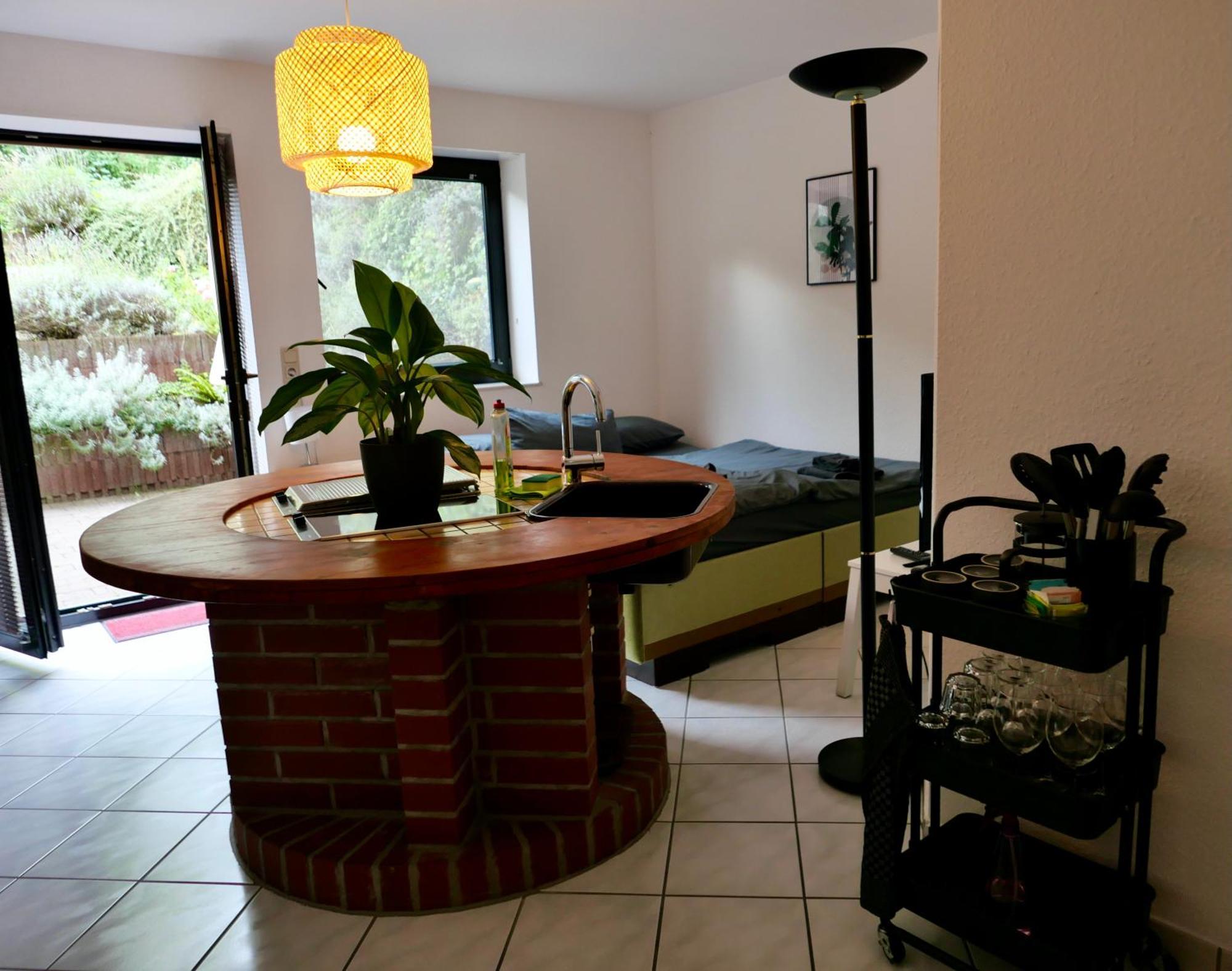 Schoenes Apartment Mit Terrasse Im Steingarten Bad Vilbel Extérieur photo